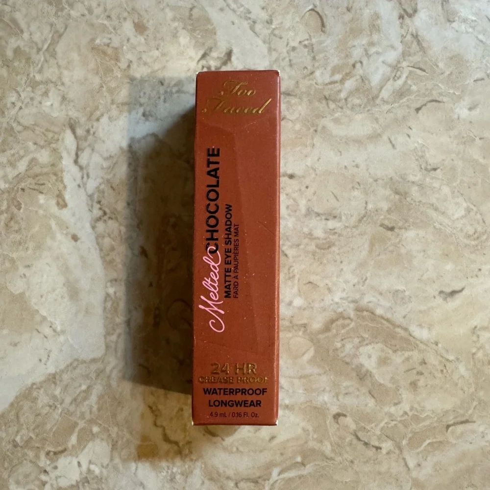 Too Faced Melted Chocolate Matte Eyeshadow 0.16oz Chocolate Chai New With Box